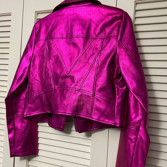 7 For All Mankind Metallic Pink Jacket - Picture 5 of 16